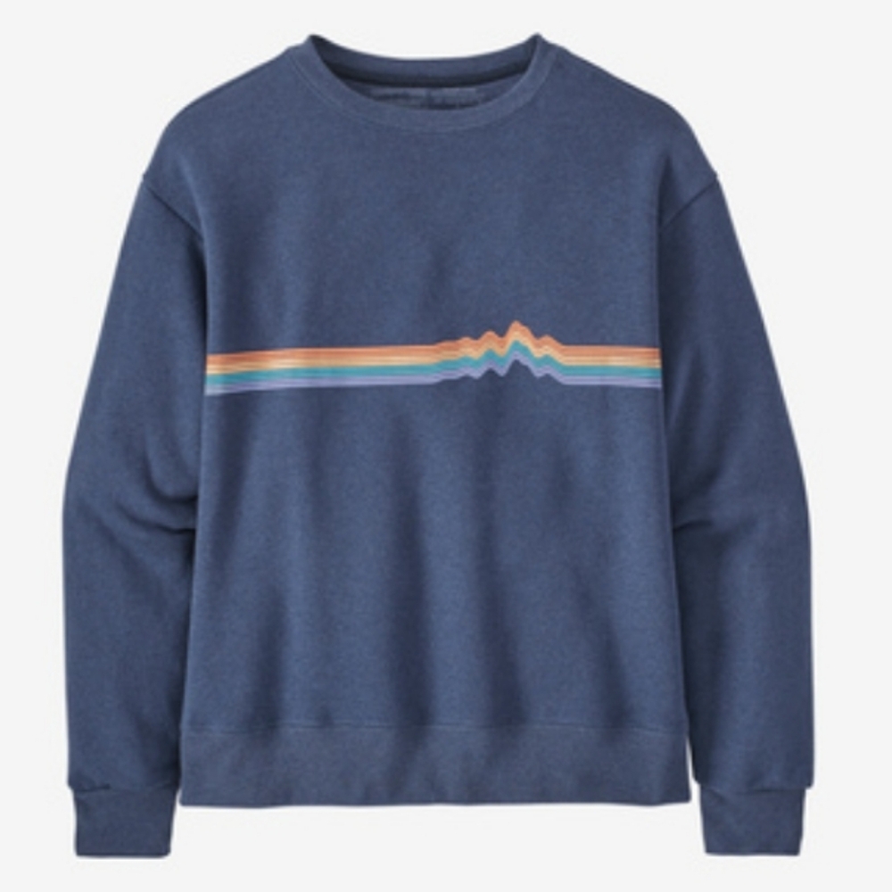 Patagonia Ridge Rise Stripe Uprisal Crew Sweatshirt
